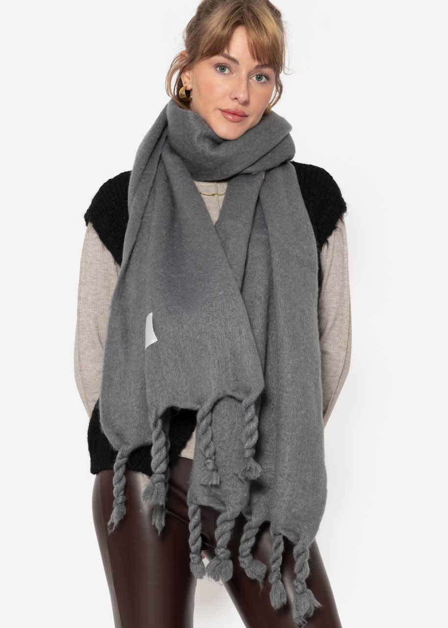 Fluffy scarf - grey