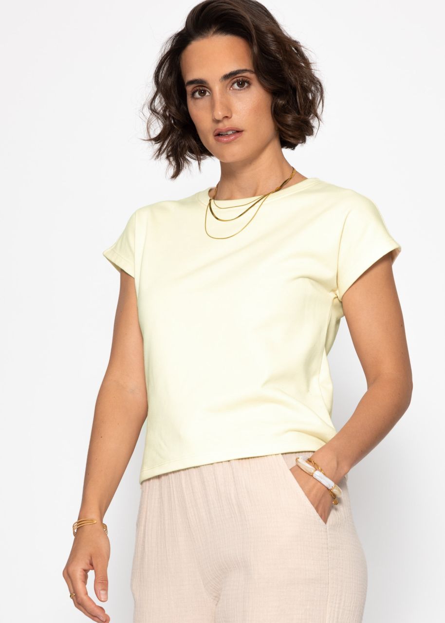 Sweatshirt with back detail - butter yellow