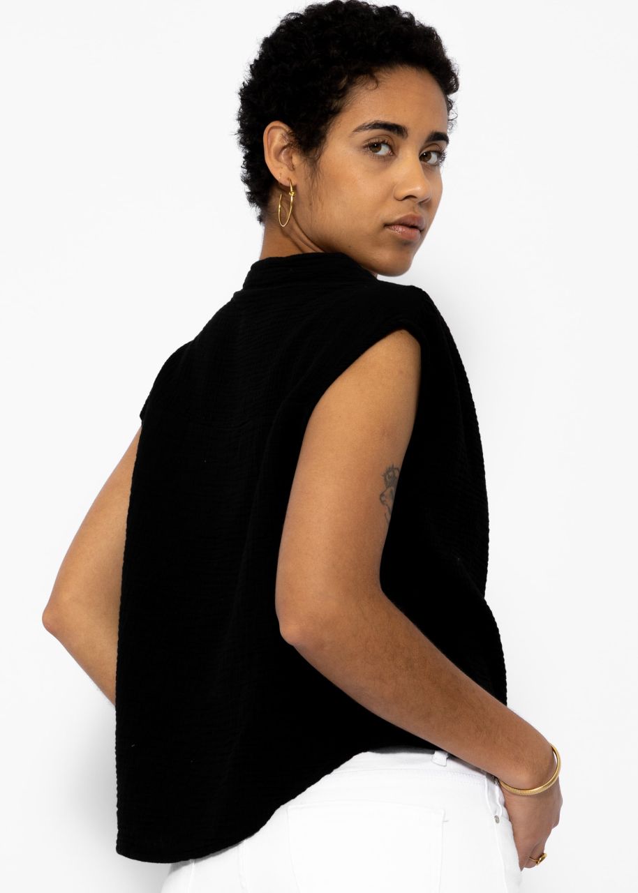 Muslin shirt - black