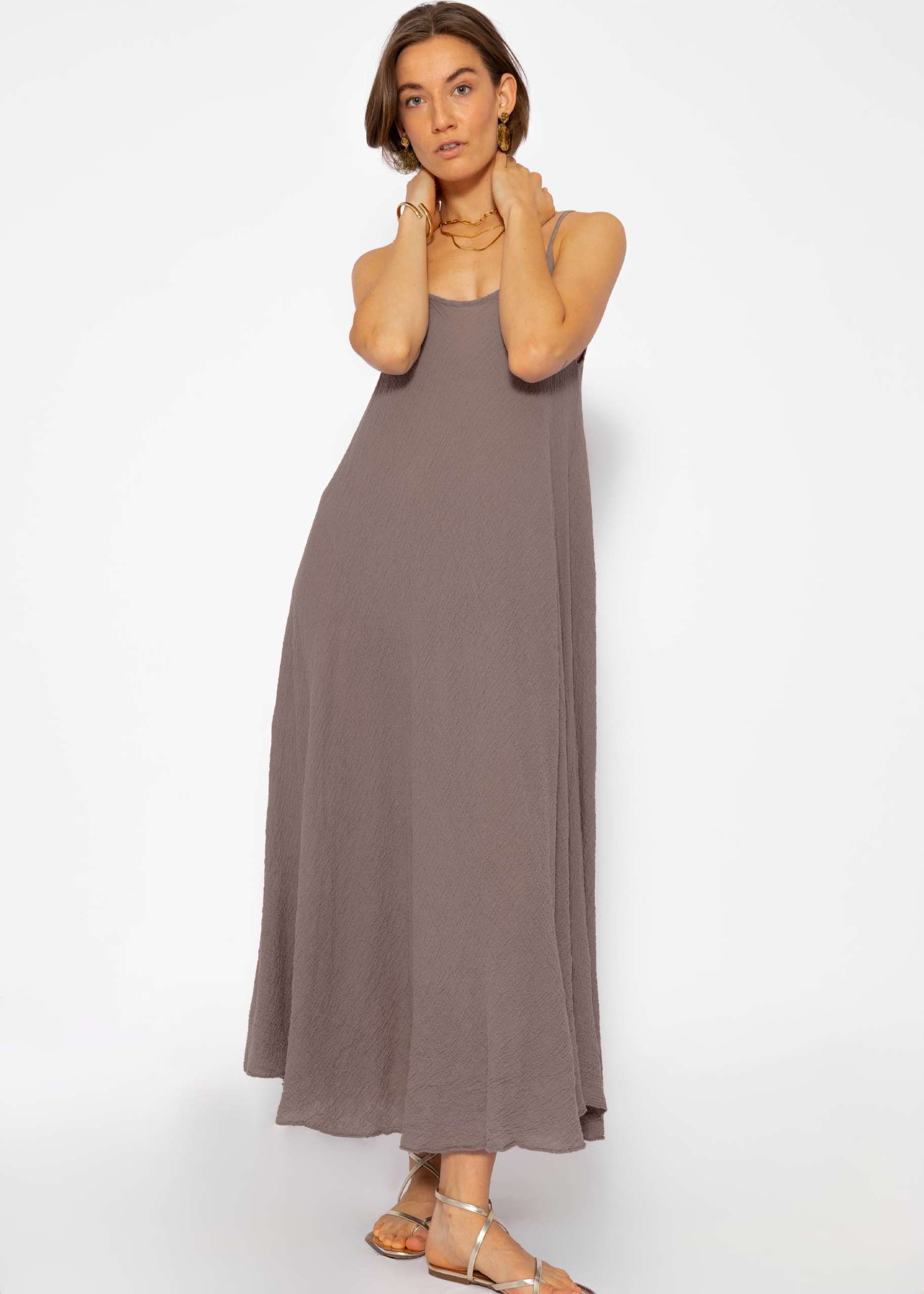 Muslin beach dress - taupe