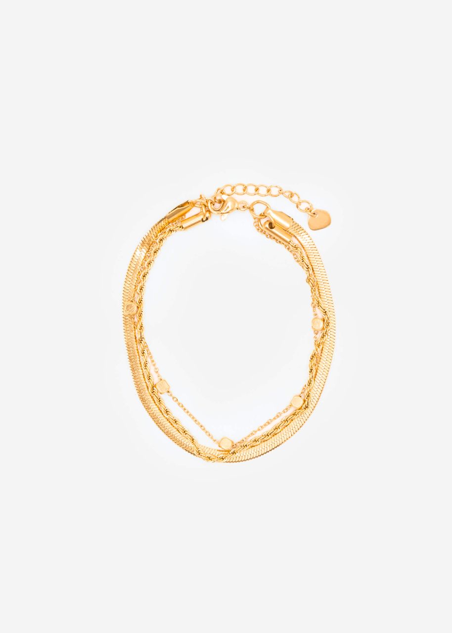 Triple layering bracelet - gold