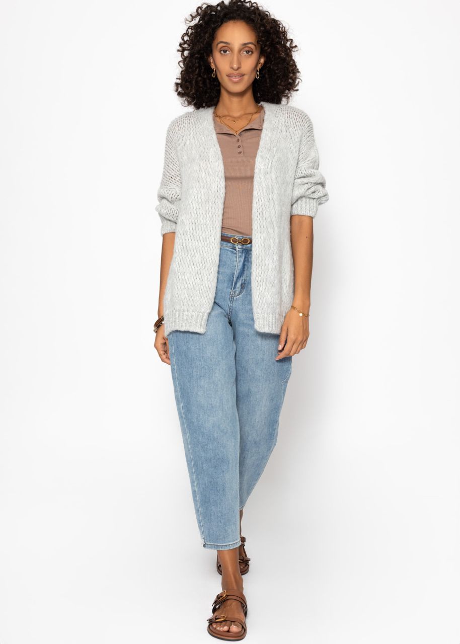 Oversize cardigan - light grey