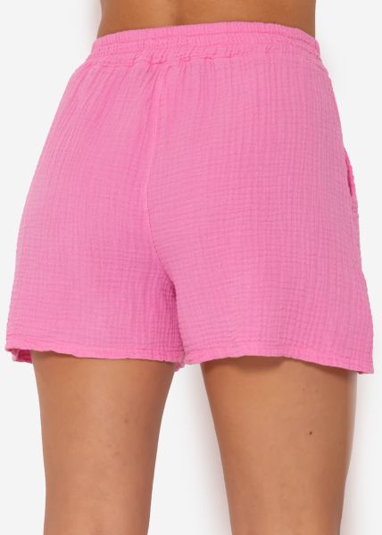 Muslin shorts, pink