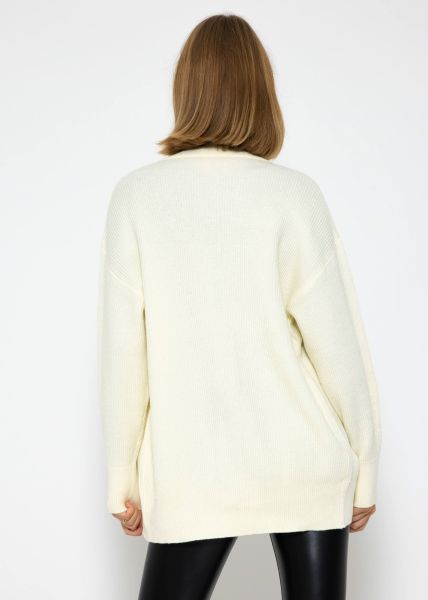 V-neck cardigan - cream