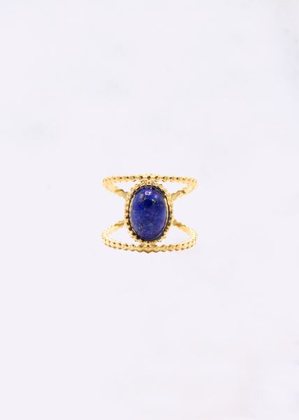 Ring with lapis lazuli stone, gold