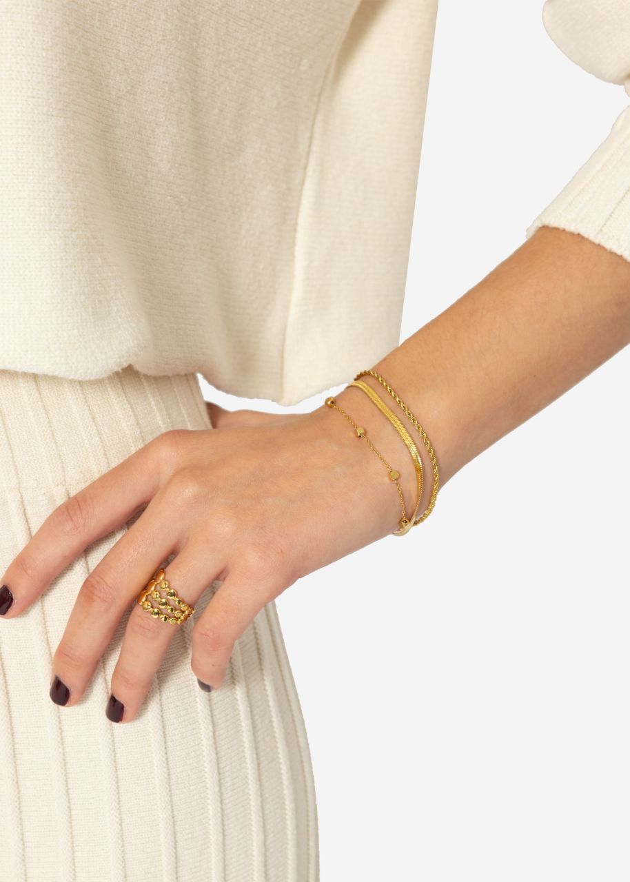 Triple layering bracelet - gold