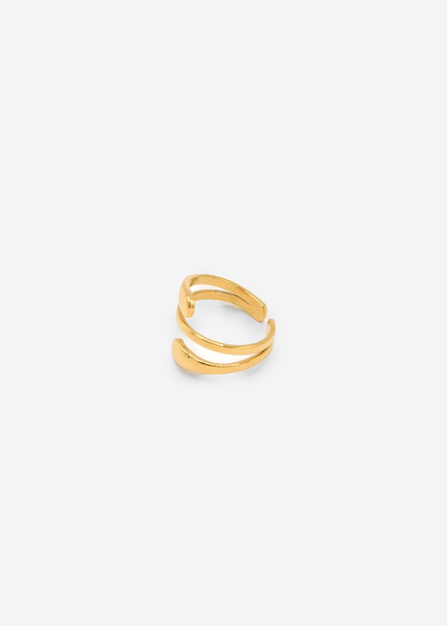 Two-strand ring - gold
