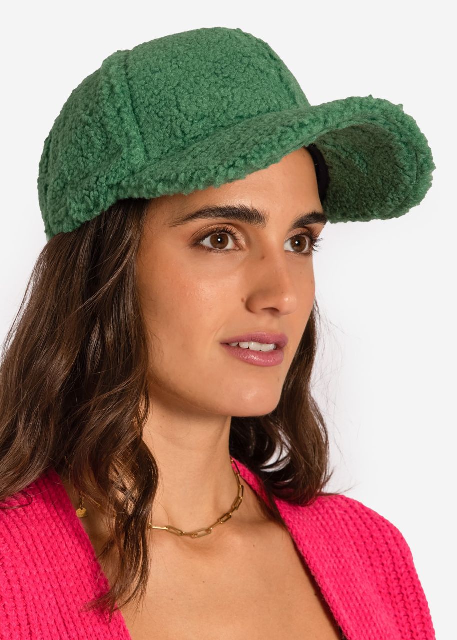 Teddy cap, green