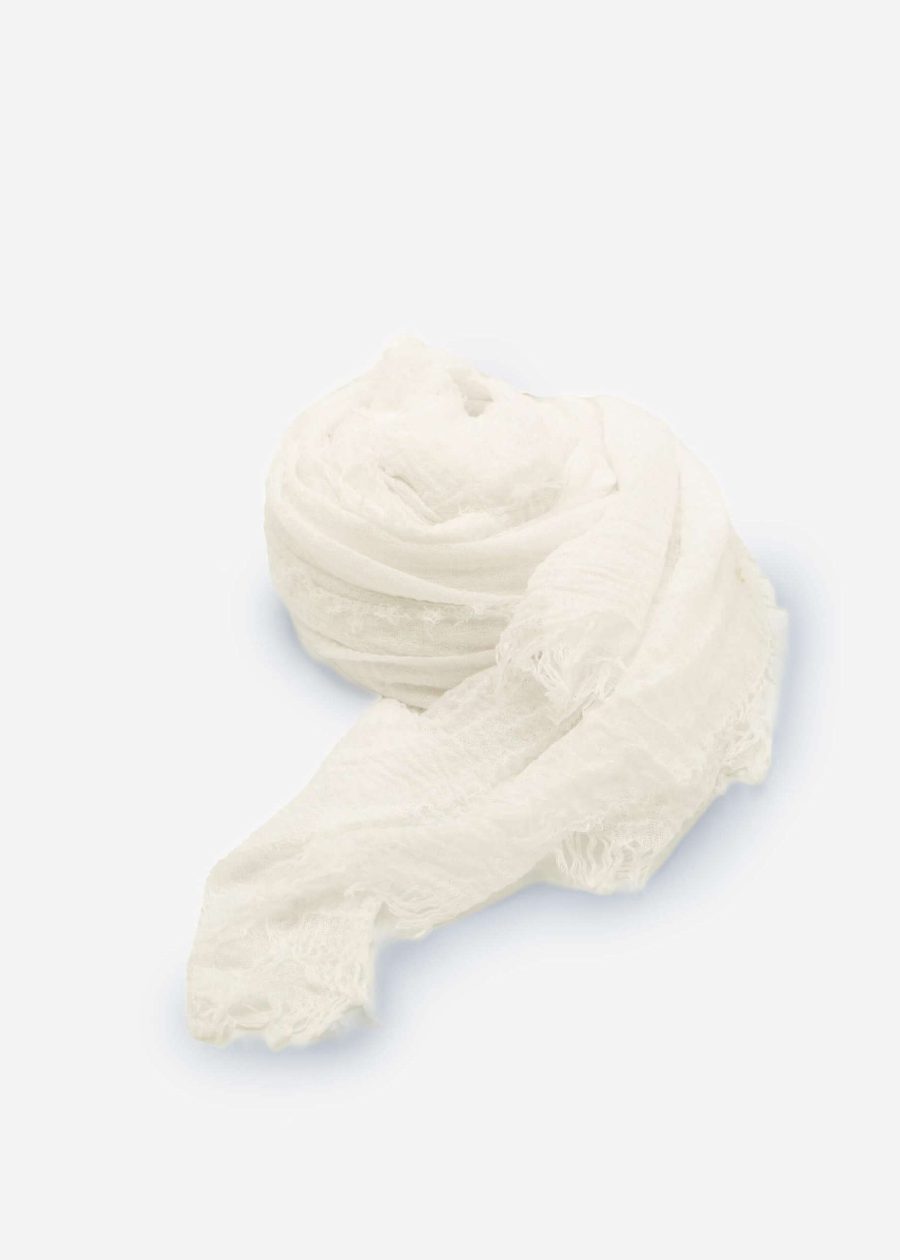 Muslin scarf, offwhite