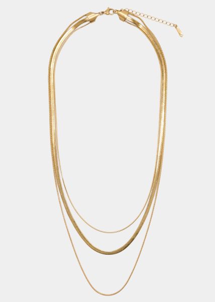 Layering design necklace - gold