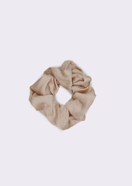 Satin scrunchie, champagne