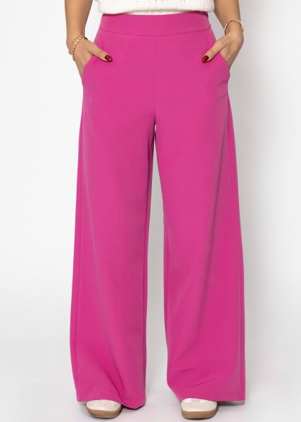 Highwaist fabric pants - pink
