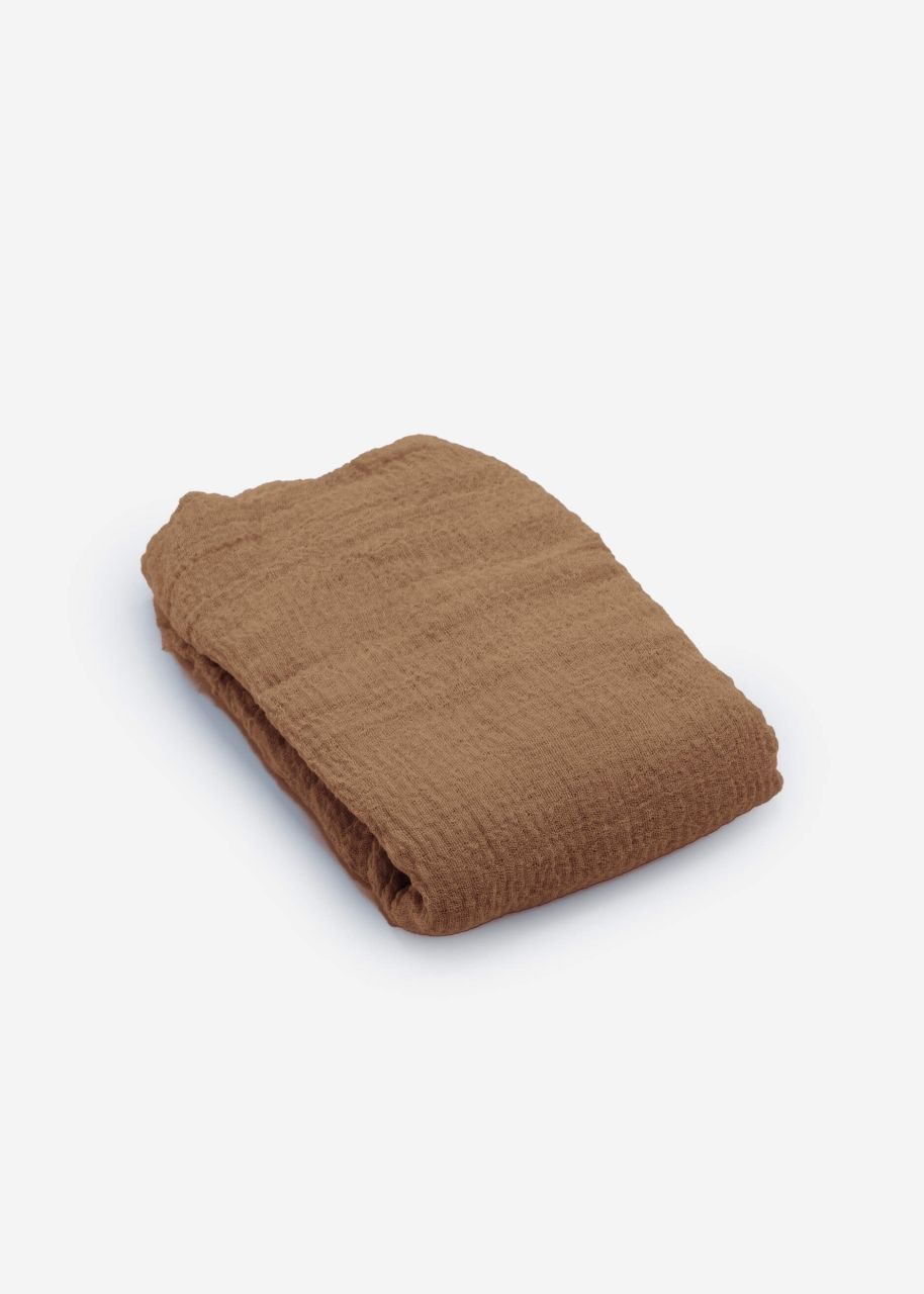 Muslin scarf - light brown