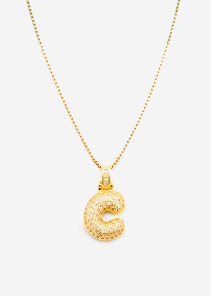 Letter chain - C - gold