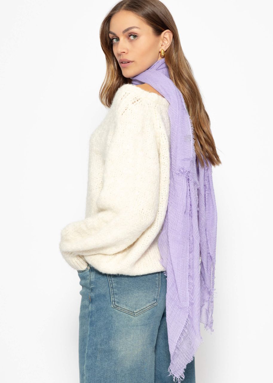 Muslin scarf - lilac