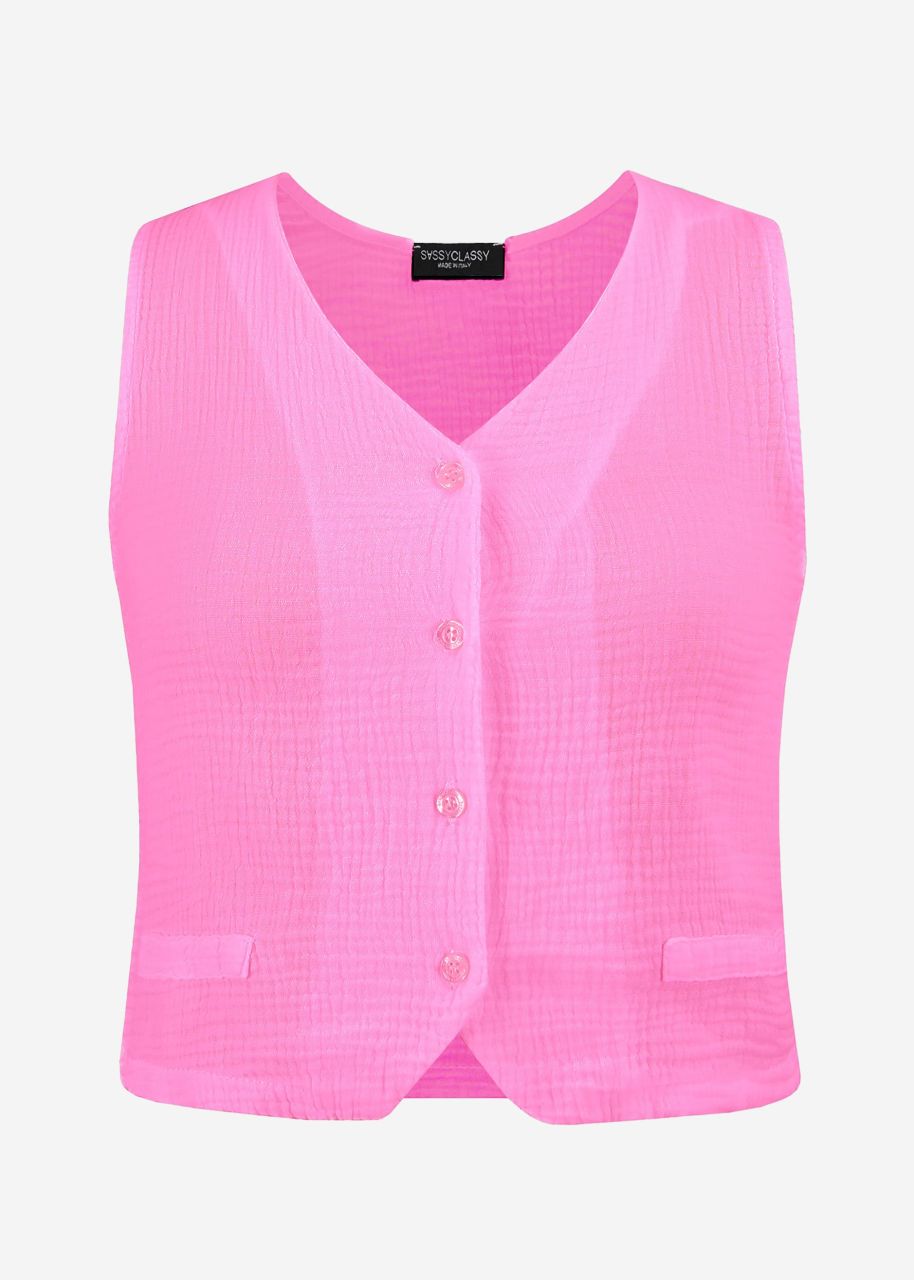 Muslin Suit Waistcoat, pink