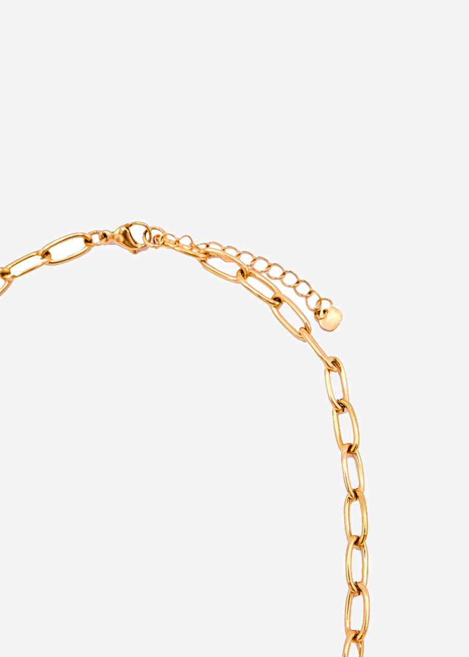 Necklace with nautical charms - gold