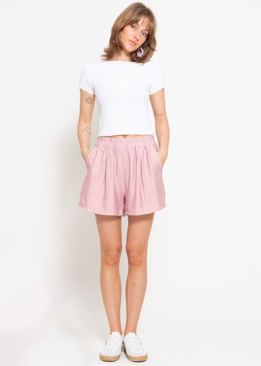 Viscose shorts - dusky pink
