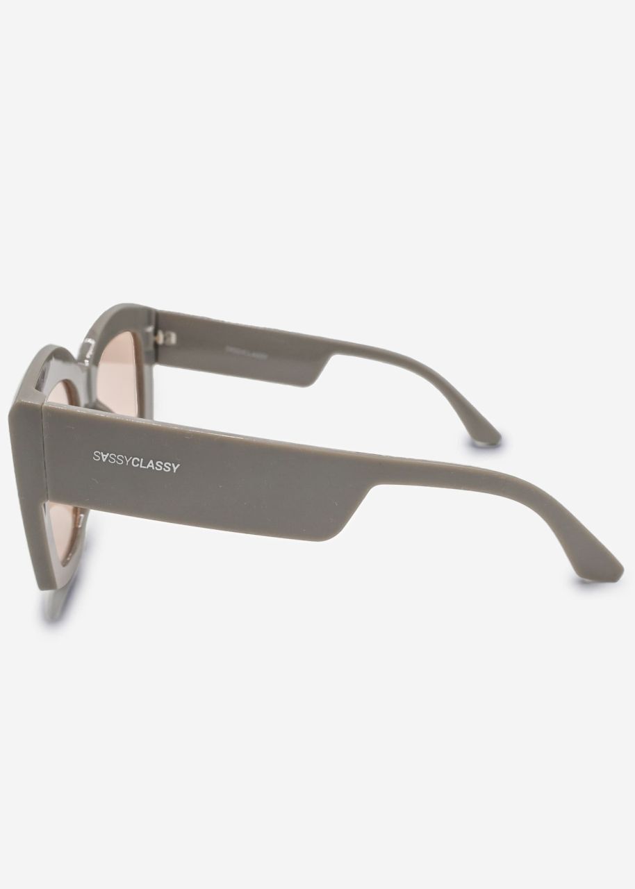 Oversize sunglasses - grey