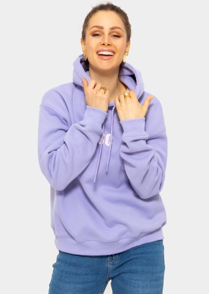 Sweatshirt with hood - purple