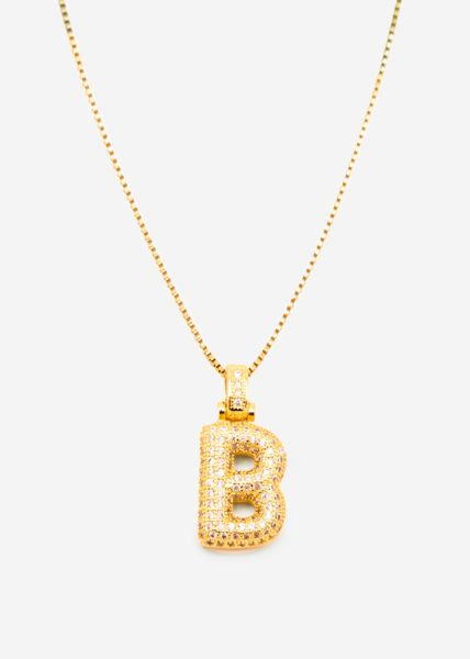 Letter chain - B - gold