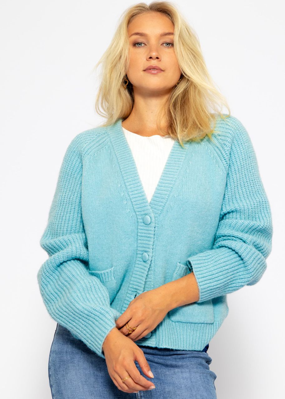 Raglan cardigan - light blue