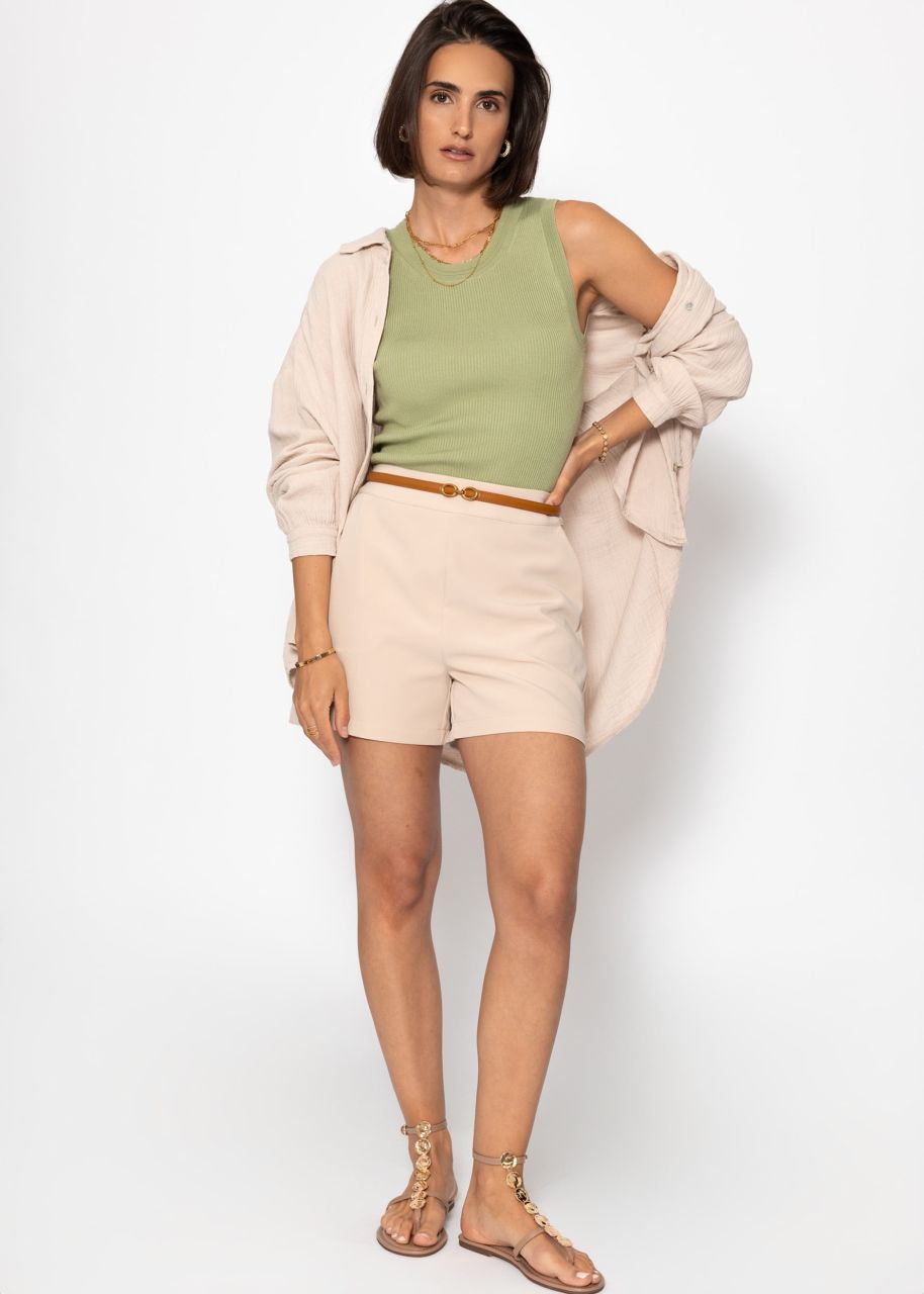 Elegant shorts - beige