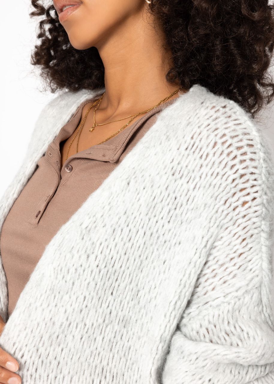 Oversize cardigan - light grey
