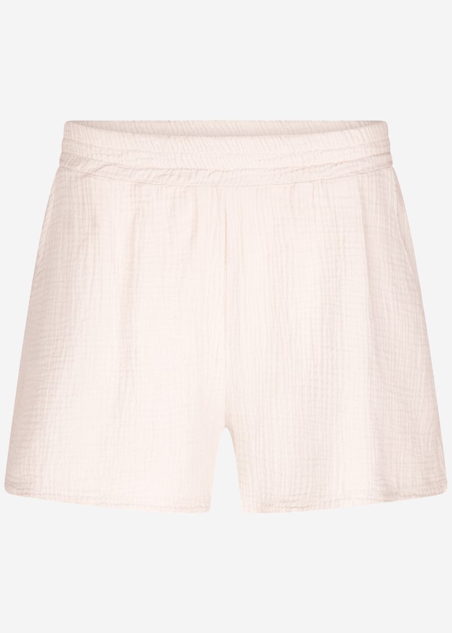 Muslin shorts, light beige