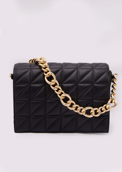 Bag with flap, black