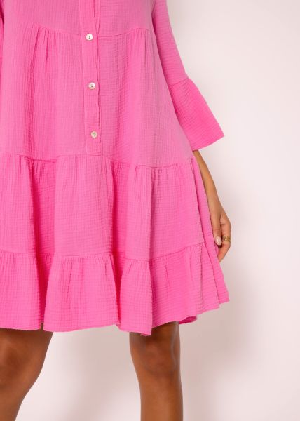 Muslin dress, pink