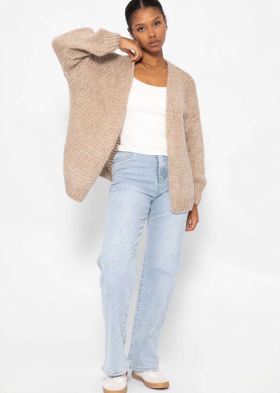 Oversize cardigan - beige