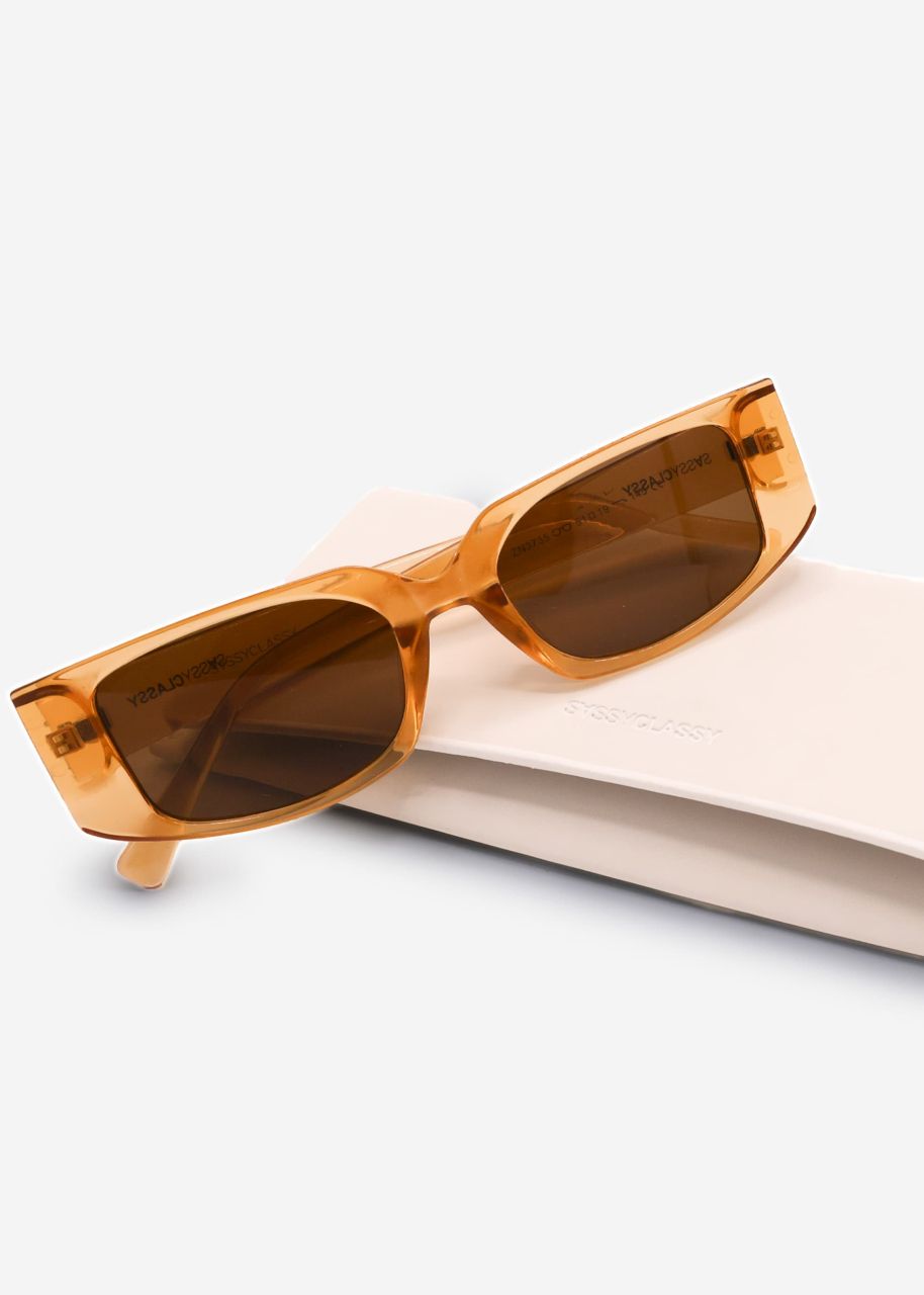 Transparent sunglasses - orange