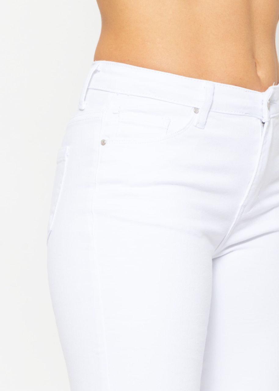 Flared jeans - white