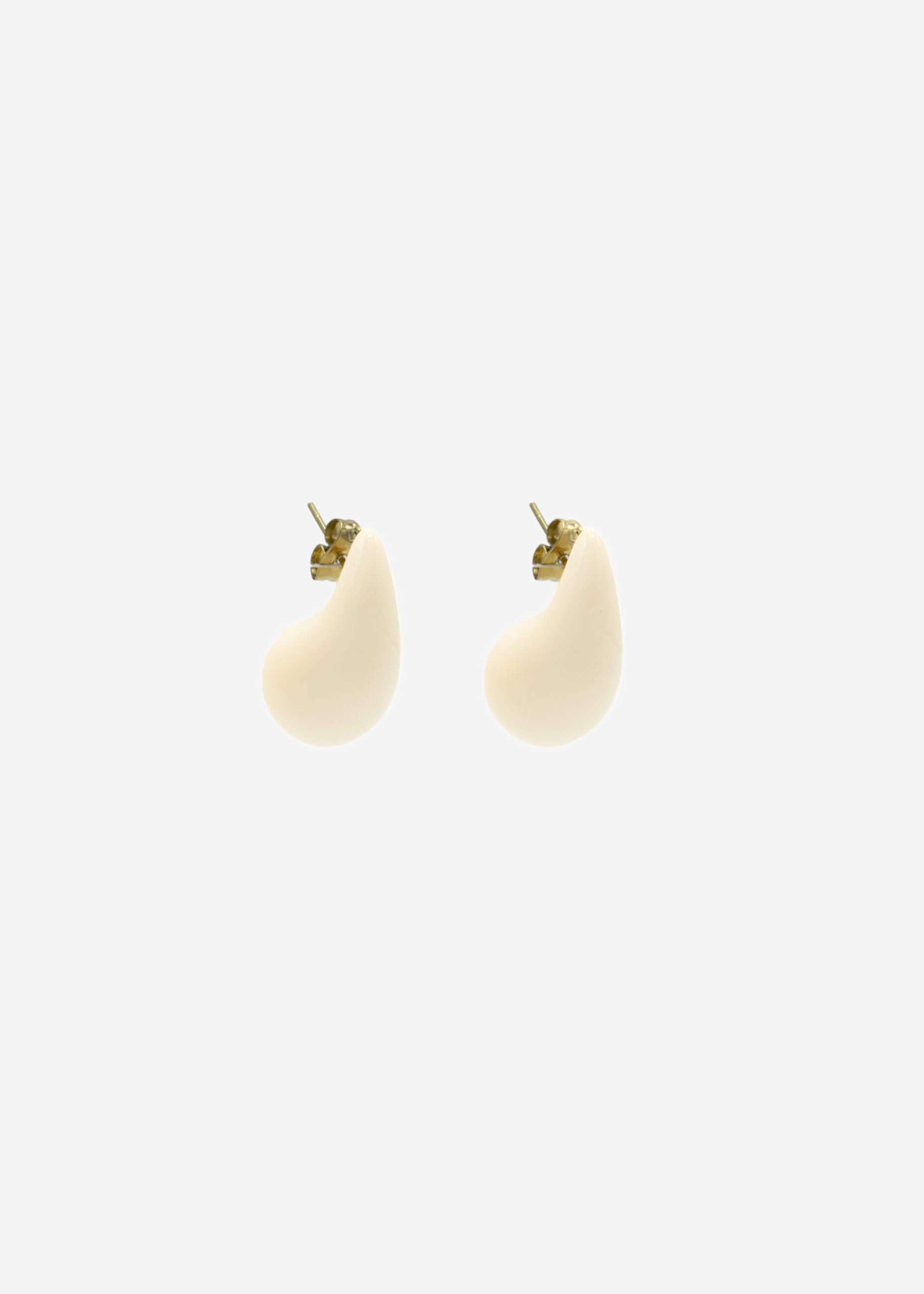 Drops stud earrings - beige