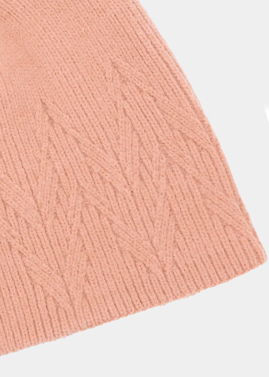 Soft knitted hat - pink