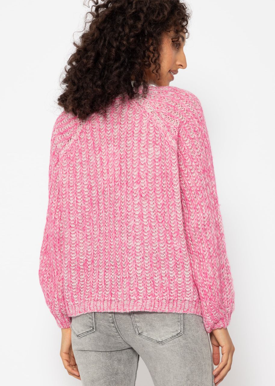 Raglan cardigan - pink