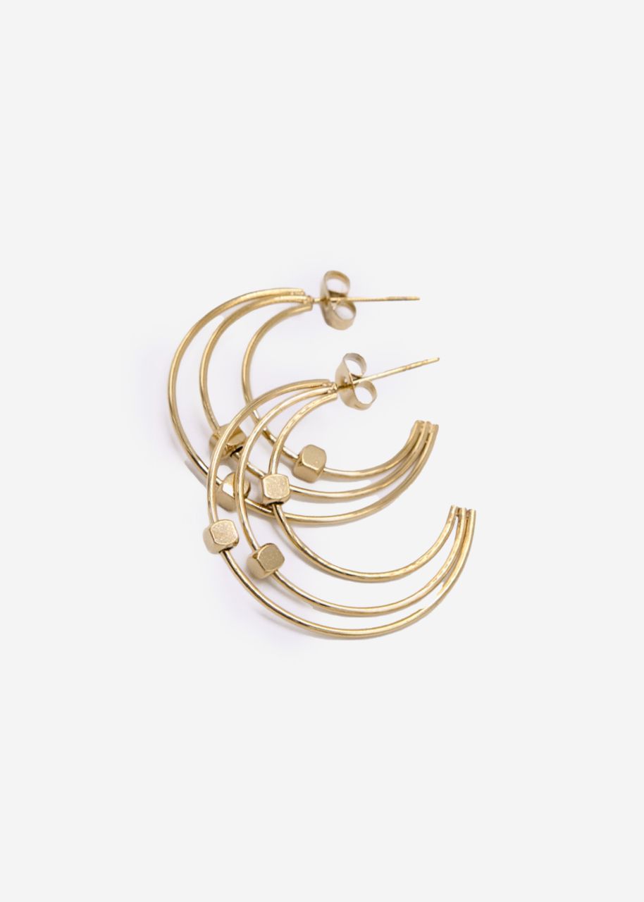 Delicate triple creoles, gold