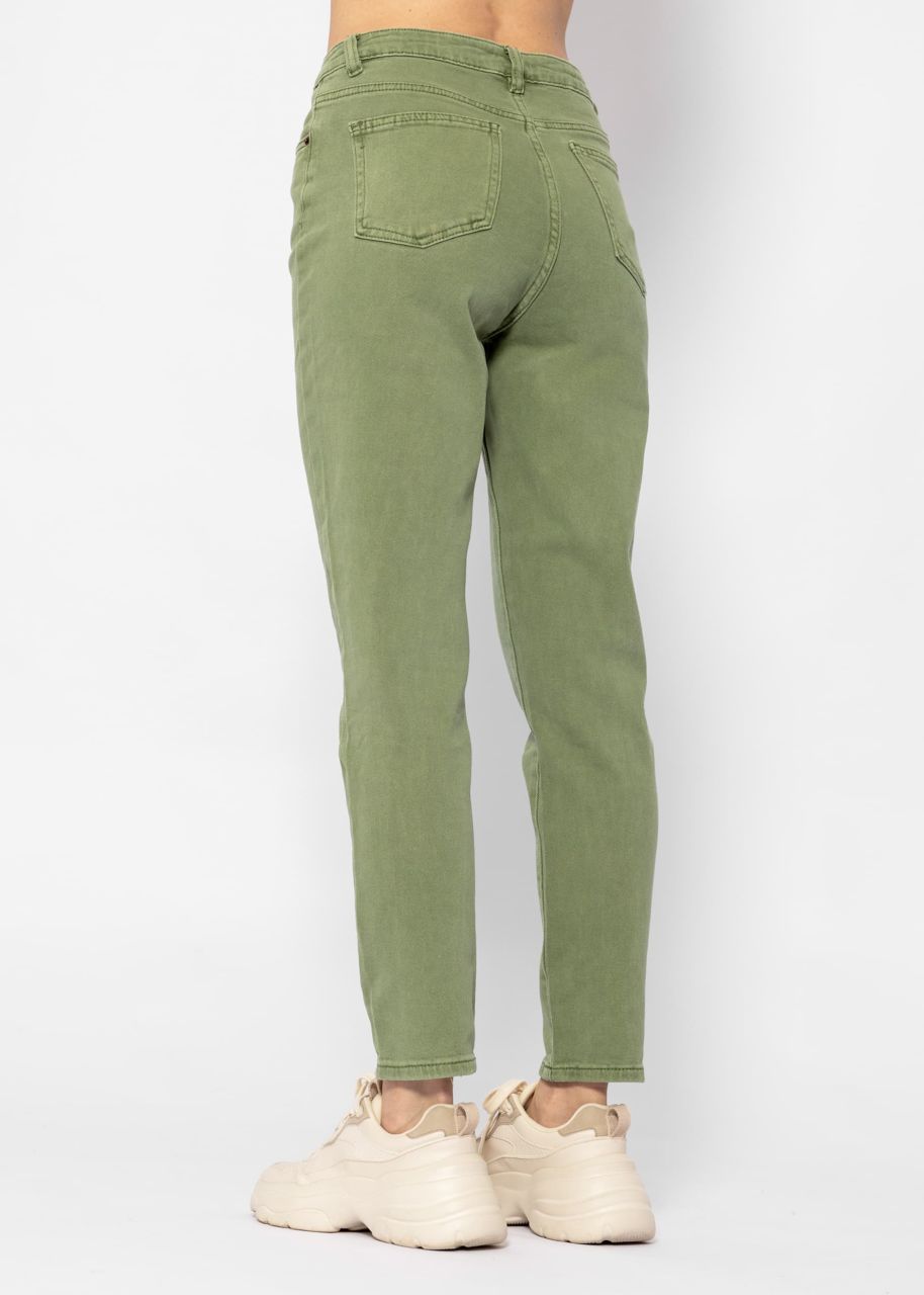 Relax Fit Highwaist Jeans, khaki