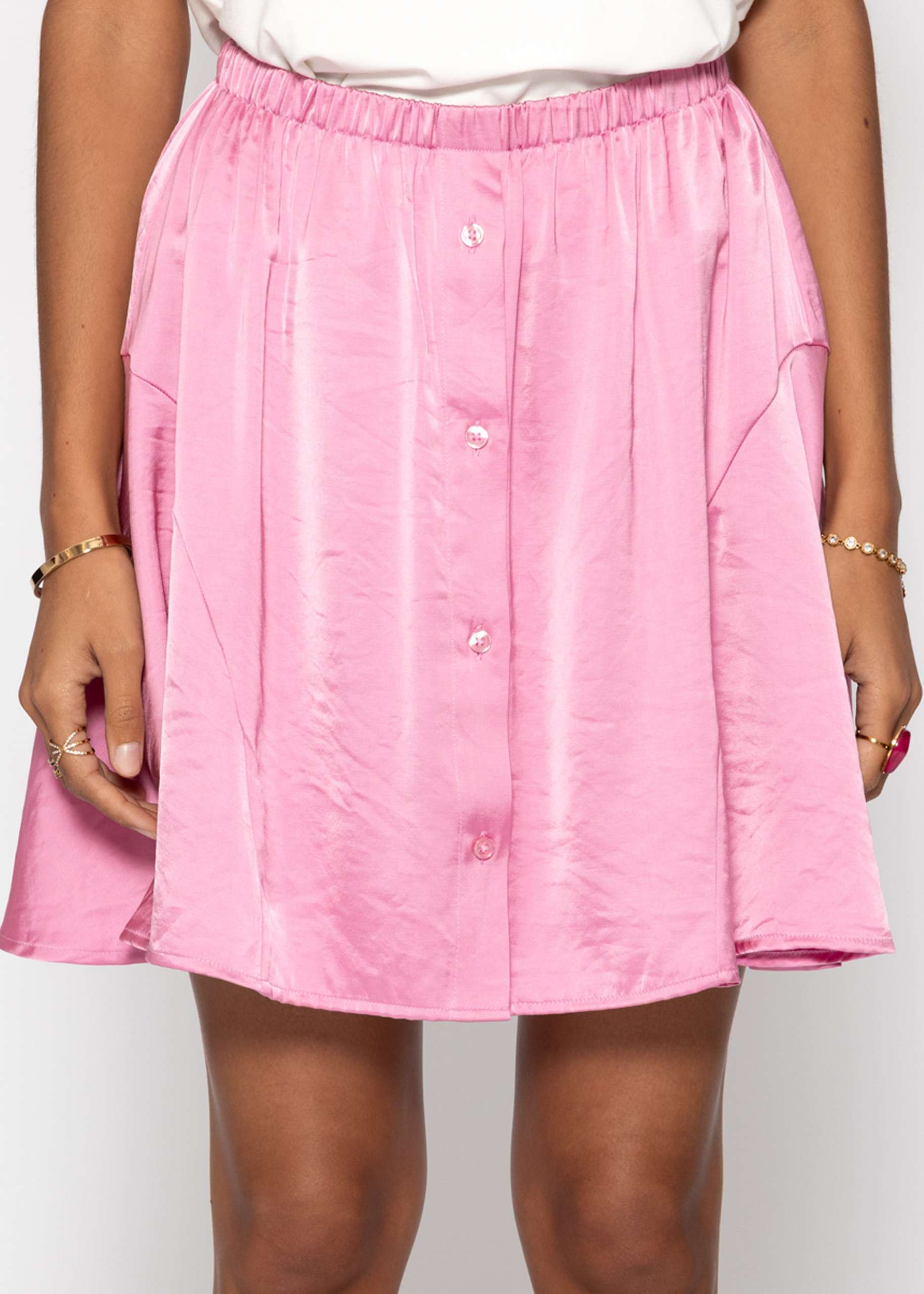 Satin skirt - pink