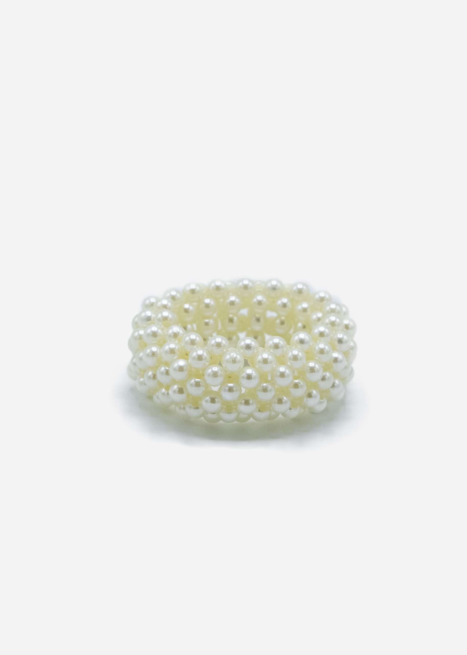 Pearl scrunchie - offwhite