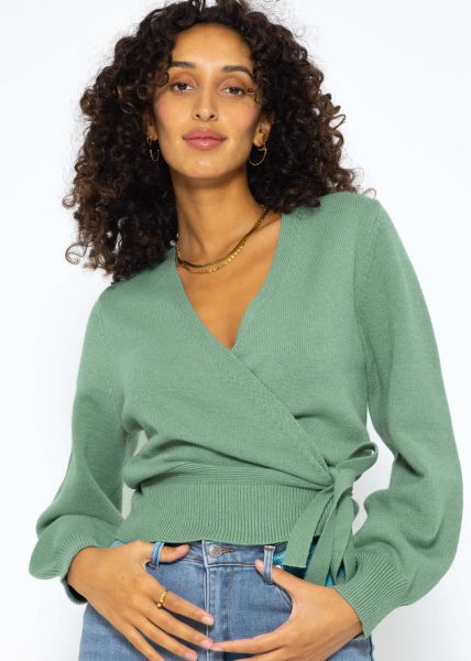 Wickel Cardigan - grün