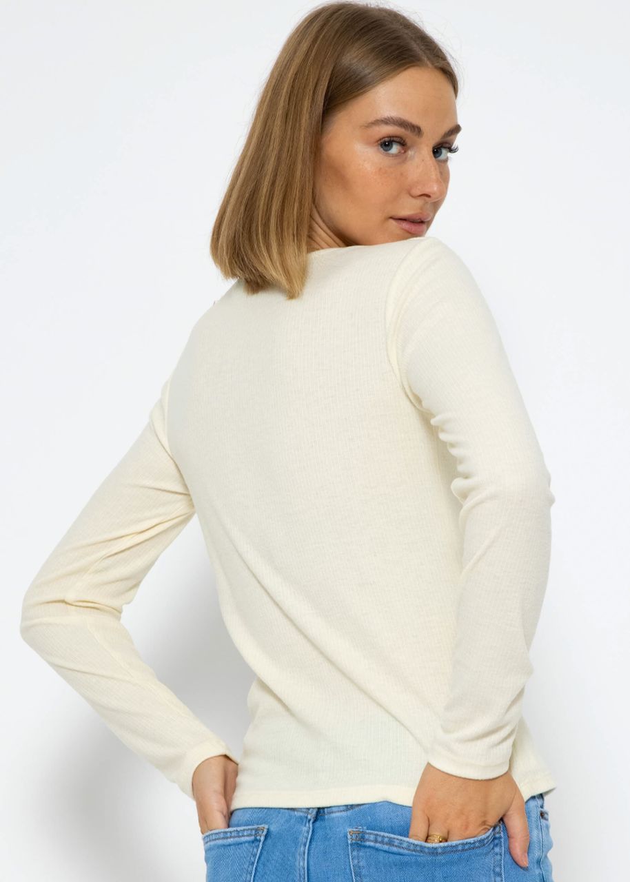 Soft long sleeve shirt - light beige