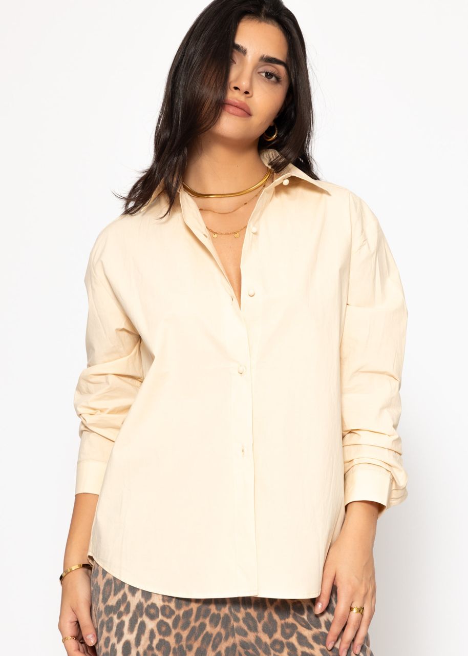 Flared blouse - butter yellow