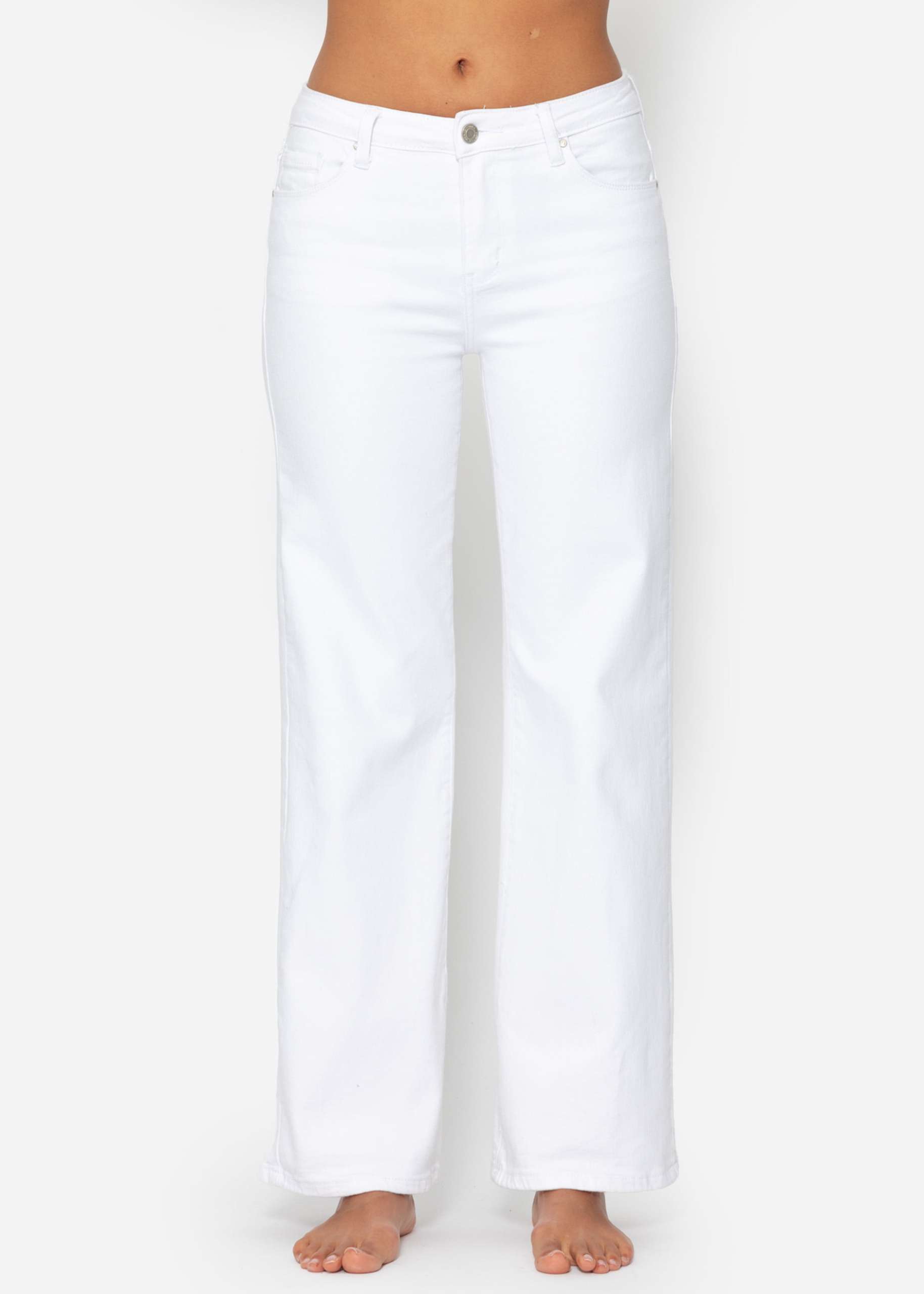 Flared jeans - white