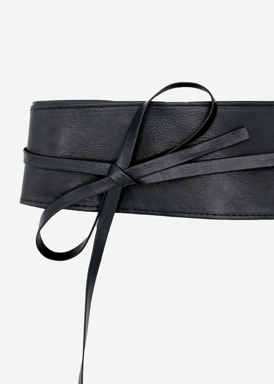 Tie belt, black