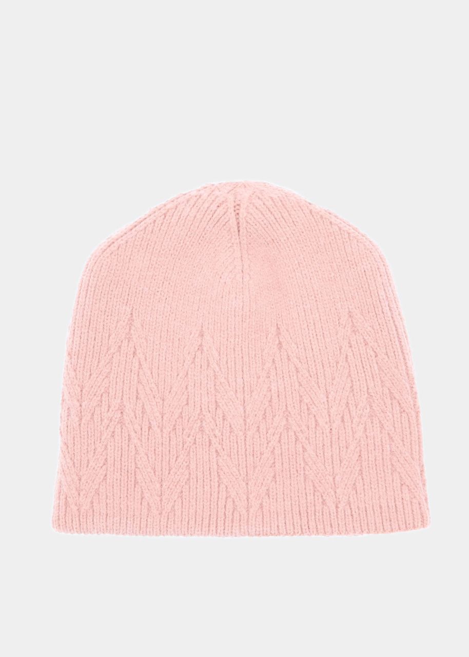 Soft knitted hat - pink