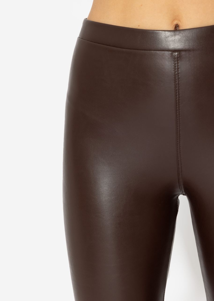 Thermo leggings, dark brown