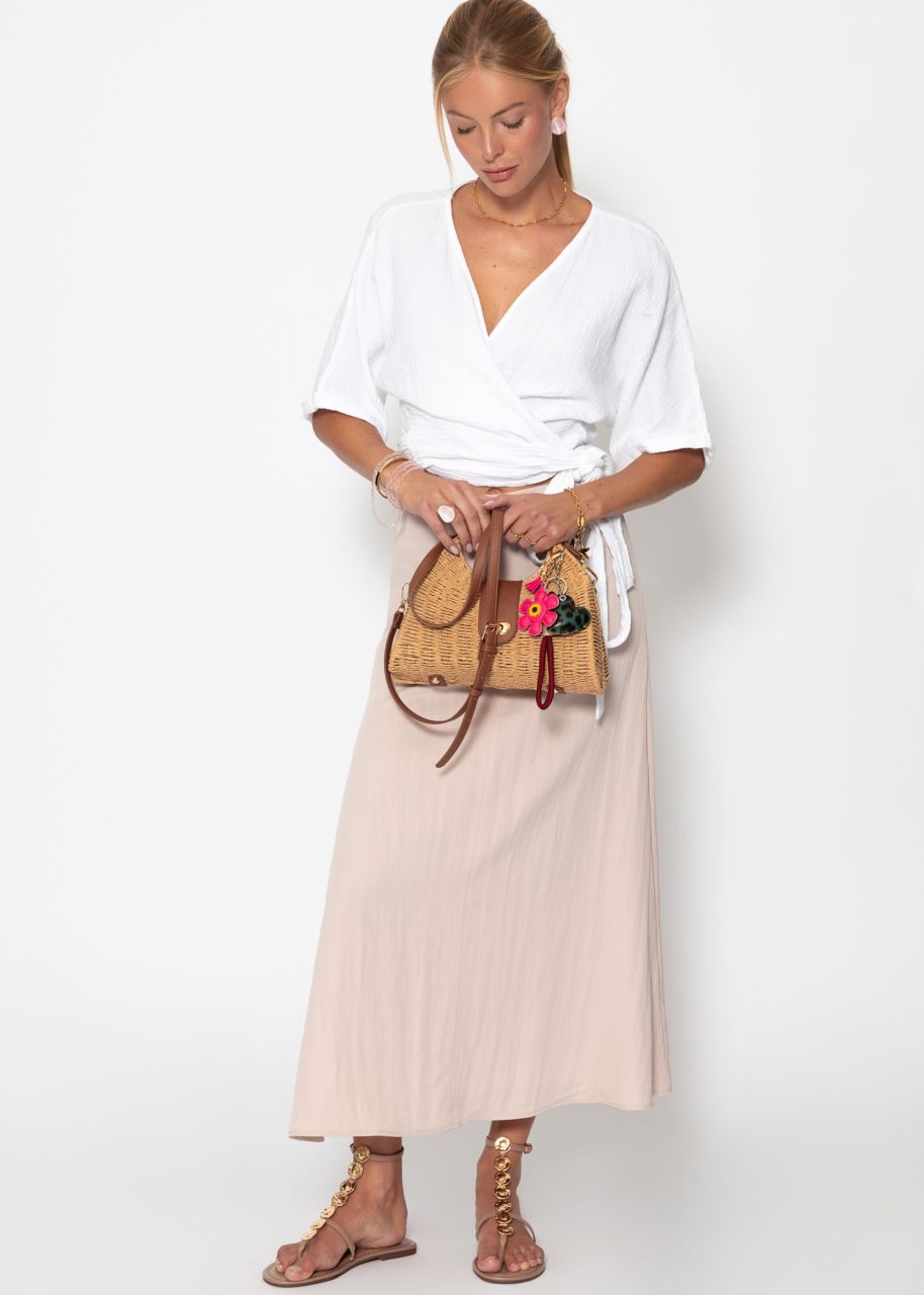 Casual maxi skirt - pink