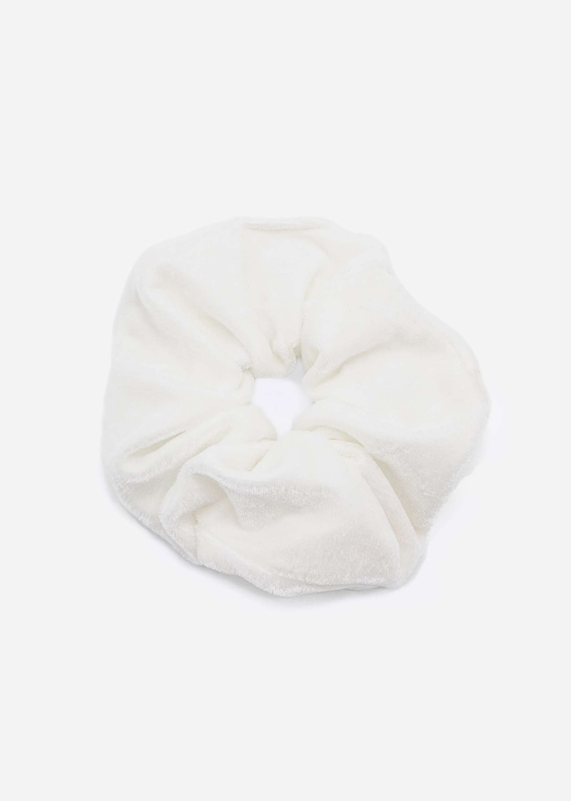 Velvet scrunchie, offwhite